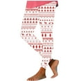 thumbnail image 2 of AOOCHASLIY Womens Pants Summer Clothes Womens Fashion Casual Christmas Printed Tight Leggings High Waist Long Pants, 2 of 5