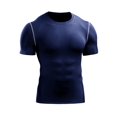 thumbnail image 2 of 3-Pack Men’s Sport Shirt Quick-Dry Gym Workout Fitness Running Undershirt O-Neck Solid Bodycon Tops, 2 of 8