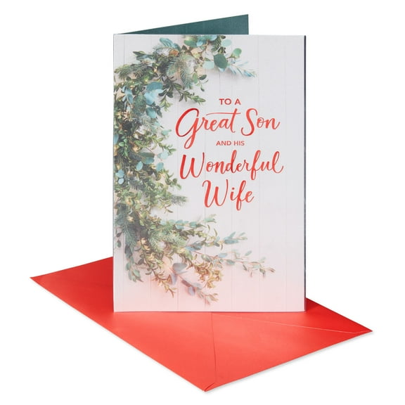 American Greetings Christmas Card for Son and Wife (Both so Great)