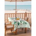 thumbnail image 2 of Outdoor Tablecloth with Umbrella Hole for Patio/Picnic/Party/Camping, Pastoral Leaves Waterproof Table Cloth Rectangle Table Cover Washable, Green Branch Summer Berry Forest Simple (60"x 120"), 2 of 8
