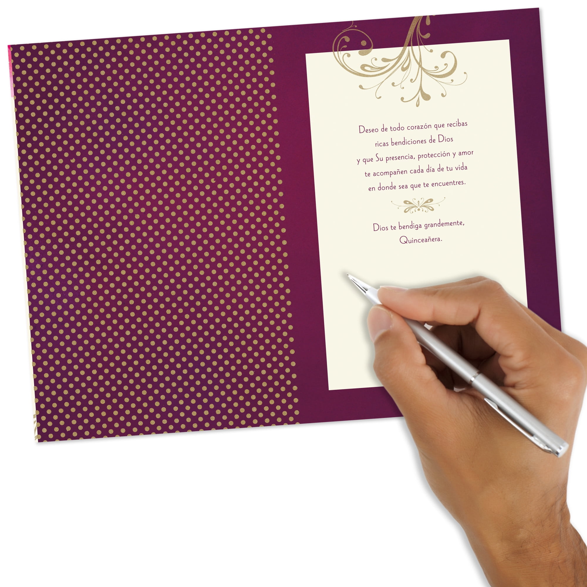 Hallmark VIDA Spanish-Language Quinceañera Card (God's Sweetest Blessings)