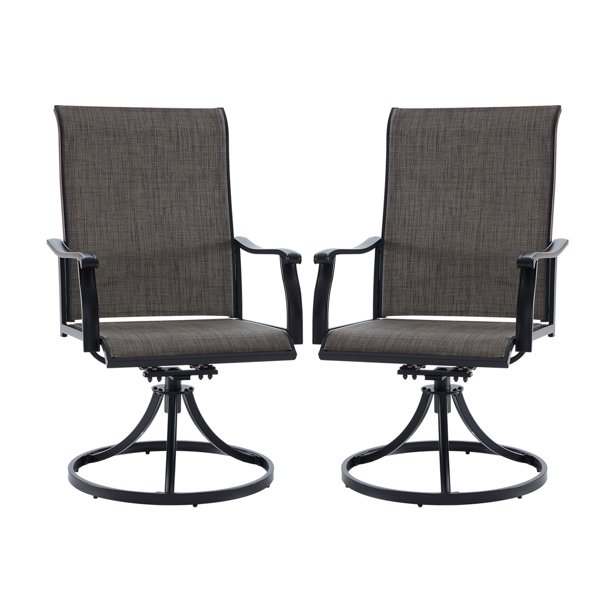 VICLLAX Patio Dining Chairs Set of 2, Textilene High Back Outdoor