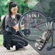 thumbnail image 3 of 26-27 Bike Repair Tool Kit 16 in 1 Cycling Multifunctional Bicycle Fix Set with Storage Bag Includes 2 Tire Levers, 6 Patches, Metal Rasp and Extra Al, 3 of 5