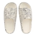 thumbnail image 1 of Sandalias de mujer con suela gruesa y estampado de grafiti, zapatillas de moda distintivas, color blanco, talla 40-41, 1 of 15