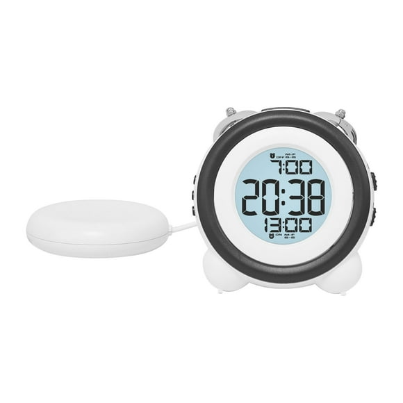 Reloj despertador digital multiusos Macarena redondo para El hogar con 2 configuraciones de alarma