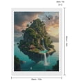 thumbnail image 2 of Diamond Art Kits for Adults - Floating Island Paradise Sunset 5d Diamond Painting for Adults, Diamond Art for Adults Beginners, Frameless Diamond Painting Kits for Adults for Home Wall Decor, 2 of 7