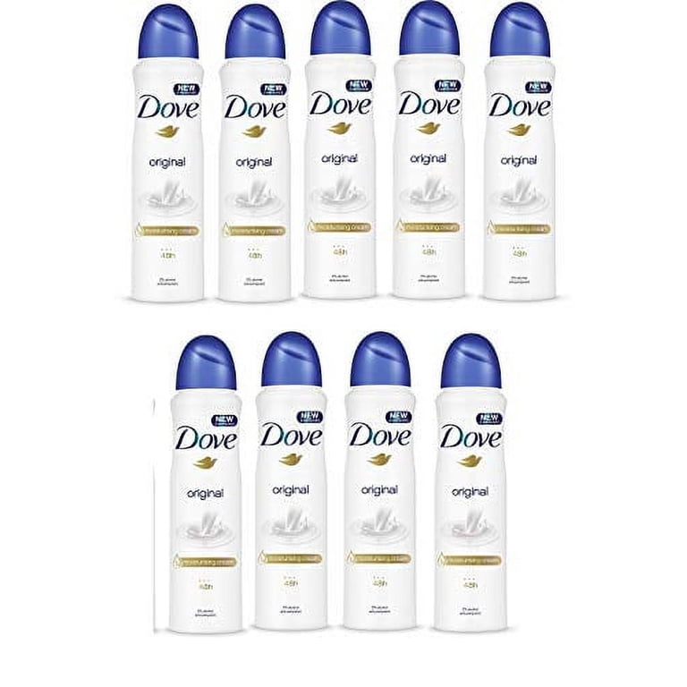 Dove Original Aerosol Spray Deodorant & Anti-Perspirant 150ml / 5.07 Oz,(9 Pack)