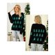 thumbnail image 3 of Suéter navideño negro 2024 Suéter feo para mujer Suéter holgado con lentejuelas y árbol de Navidad Otoño Invierno Año Nuevo 39945, 3 of 4