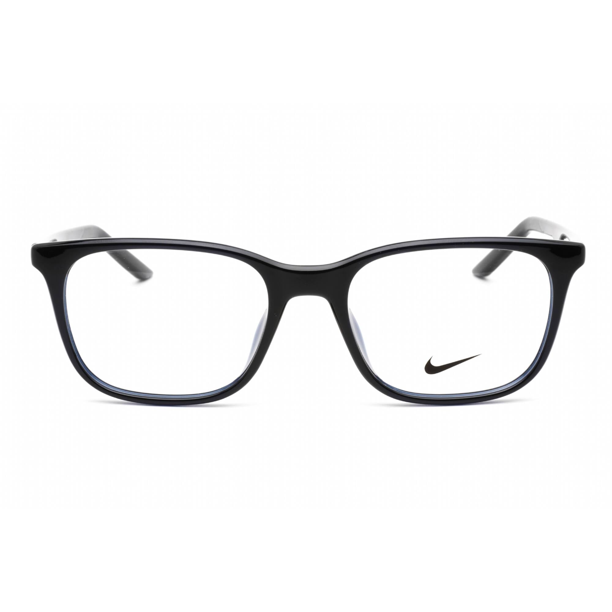 NIKE スクエアフレムメカネ 7255 411 Nike NIKE 7255 411 Unisex Obsidian Rectangular Frame