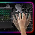 thumbnail image 2 of Extended RGB Soft Gaming Mouse Pad Large Glowing Led Oversized Mousepad  Non-Slip Rubber Base Computer Keyboard Pad Mat 31.5 X 11, 2 of 9
