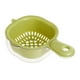 thumbnail image 1 of Cuenco escurridor de frutas, lavadero de verduras, cesta de drenaje portátil multiusos con Verde, 1 of 9