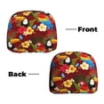 thumbnail image 3 of 2 PCS Car Headrest Cover, Colorful Cute Parrot Toucan Bird Soft Car Seat Head Rest Cover Protector Interior Car Accessories Seat Covers for Cars Truck Auto Only Covers, 3 of 8