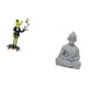 thumbnail image 5 of Figura de escritorio,Estatua de rana camarero,estante,escritorio,decoración del hogar,Estatua de mono,Estatua de Buda Mono para Interiores y Exteriores Budista,Figuras en miniatura meditando, 5 of 8