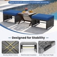 thumbnail image 4 of Gymax Set Of 6 Patio Furniture Outdoor Sectional Conversation PE Rattan Sofa Set Blue, 4 of 6