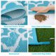 thumbnail image 4 of MeyJey Tapete para Exteriores de 6'x9', Reversible, Impermeable, de Gran Tamaño, para Interiores y Exteriores, para Vehículos Recreativos, Acampar, Patio, Verde Azulado, 4 of 9