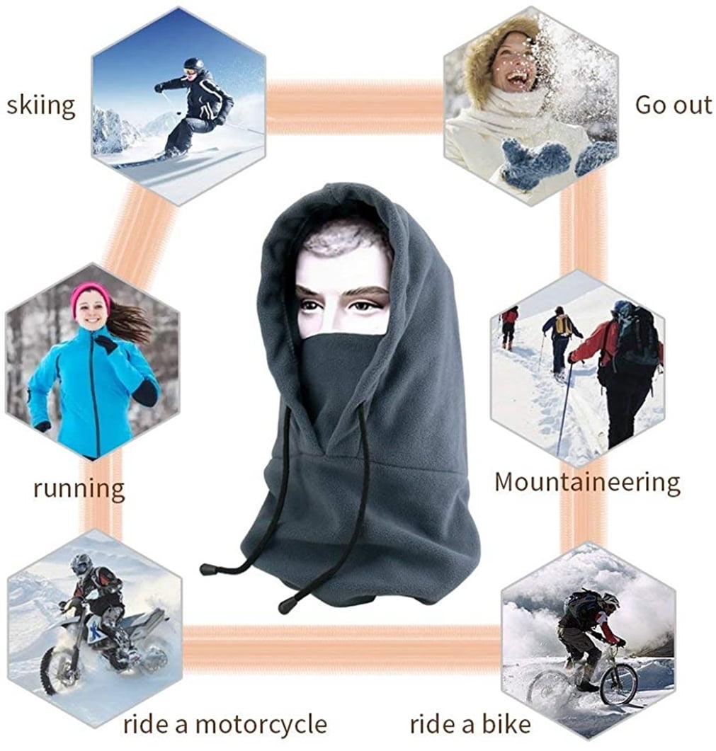 Winter Warm Balaclava Hat Fleece Hood Cap Motorcycle Ski Face Mask Mens  Women UK