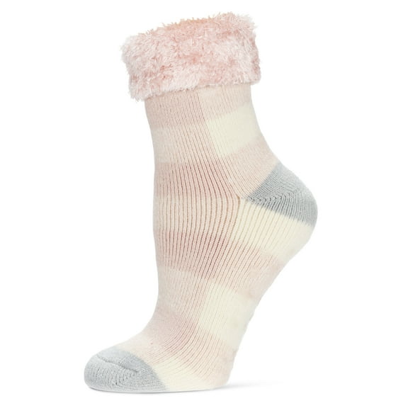 MeMoi Women's Buffalo Check Plush Cabin Socks - Mens - Male