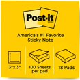 thumbnail image 4 of Post-it Pop-up Notes, 3x3 in, 18 Pads, America's #1 Favorite Sticky Notes, Cape Town Collection, Bright Colors (Pink, Orange, Blue), Clean Removal, Recyclable (R330-18CTCP), 4 of 10