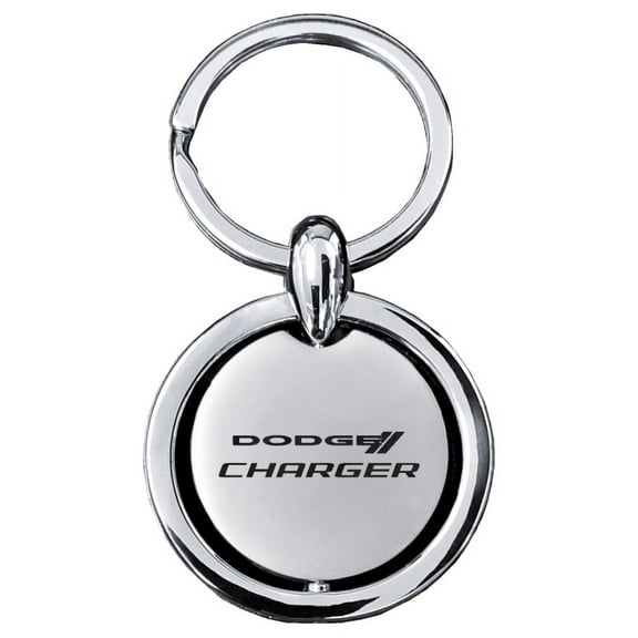 Dodge Charger Revolver Key Chain (Silver)