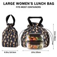 thumbnail image 5 of Goldendoodle Dog Drawstring Lunch Bag Women - Drawstring Lunch Bag Insulated for Work Office - Stain-Resistant Large Lunchbags for Women with Multi-Pockets, 5 of 6