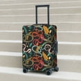 thumbnail image 6 of Fuzoiu Snake And Flower Print Suitcase Cover,Washable Luggage Covers for Suitcase,Elastic Luggage Protector Cover,Scratch Resistant Travel Suitcase Covers-Medium, 6 of 7