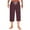 Wine, variant on Dagugfen Capri Pants for Men Summer Drawstring Straight Leg Loose Solid Color Comfy Lounge Pants