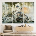 thumbnail image 2 of Graffiti Art Canvas, Modern Canvas Art, Abstract Canvas Art, Fashion Art Canvas, Penang Malaysia Art, Children On Bike Canvas Art, Canvas Wall Decor - 3P-Gallery Wrapped, 2 of 9