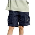 thumbnail image 2 of ITSAME Boys Cargo Shorts, Elastic Waist Quick-Dry with Pockets Summer Fashion Casual Shorts Navy Size 13-14, 2 of 8