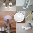 thumbnail image 5 of 10 Pack Single Rosettes For Radiator Tubes, Heater Pipe Cover, Rosette, Ring, 21mm, White Polypropylene (21mm), 5 of 5