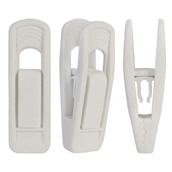 ITSELFER 10Pcs Velvet Hangers Clips Pants Hangers Velvet Clips Large Opening Clip Strong Finger Flocked Clips for Suit Skirt Pant ClothesHangers