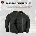thumbnail image 3 of Daniel Smart Men’s Motorcycle Jacket - All Season Sporty Mesh Motorcycle Jacket – Maximum Airflow and Protection, 3 of 4