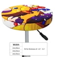thumbnail image 4 of Lsque Pikmin Round Bar chair cushion covers Velvet Fabric Premium Comfort Protects from Scratches and Stains for 14-17 Inch Chair- 14 inch, 4 of 7