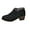 Black, variant on Women's Ankle Boots - Booties with Chunky Stacked Heel | Side Zipper for Easy On/Off | Dress Boots for Fall & Winter