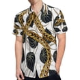 thumbnail image 4 of High Quality Hawaiian Shirts for Men Short Sleeve Aloha Beach Shirt Floral Summer Casual Button Down Shirts Blouses BPS9SJ, 4 of 7