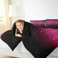 thumbnail image 4 of Feelyou Teens Glitter Galaxy Bedding Comforter Set, Dreamy Mystic Stars Twin Comforter Sets, Cartoon Theme Reversible Bedding Set, Ultra Soft Home Decor, 2-Piece, 4 of 8