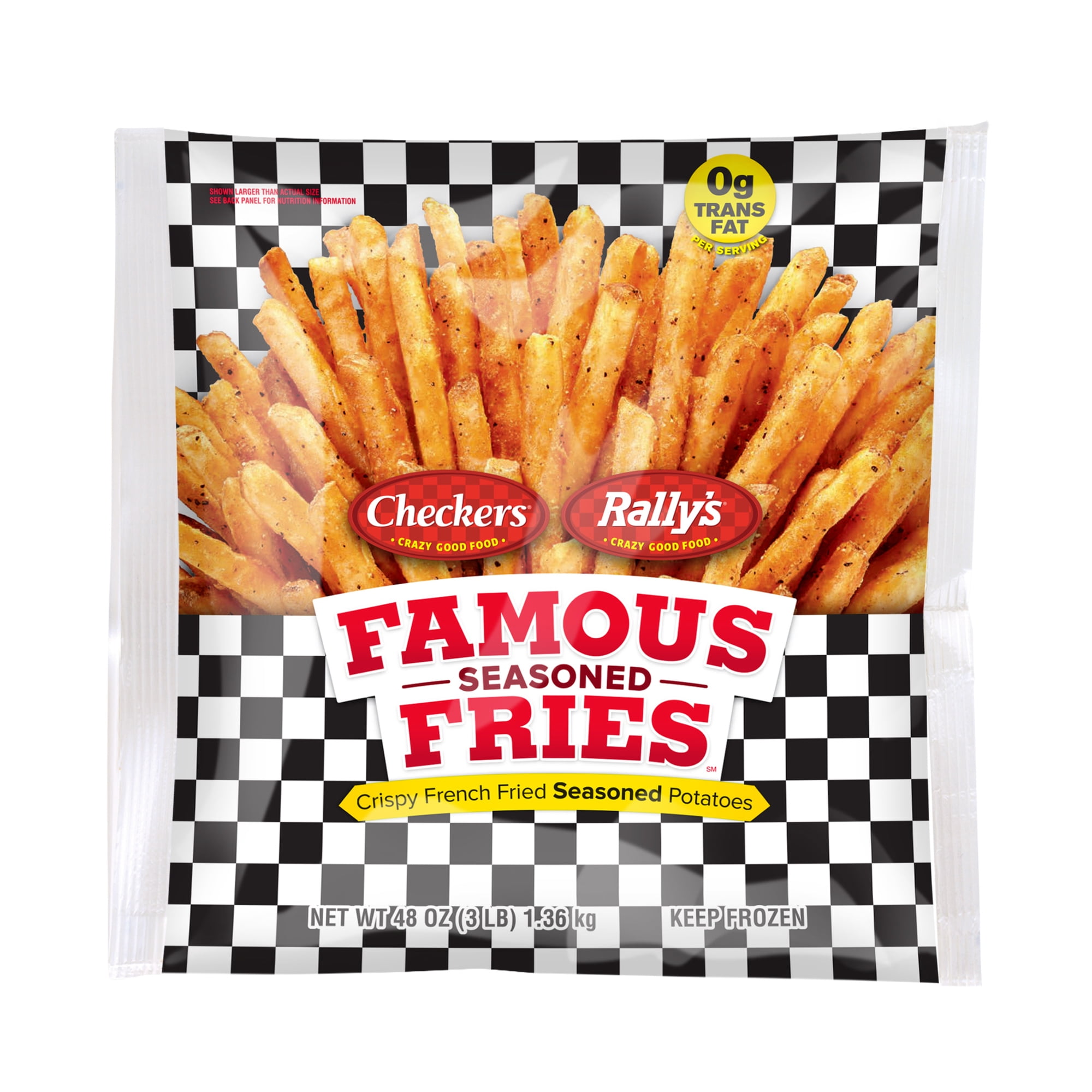 Checkers & Rally's Famous Seasoned Fries, Frozen 48 oz Bag