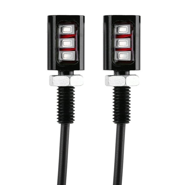 Garosa 2x 12V 3LED Universal Car Motorcycle License Number Plate Screw Bolt Light Lamp , Motorcycle License Plate Light, Car License Plate Light
