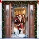 thumbnail image 5 of Cortina de puerta de Navidad - Fondo impermeable de escenas navideñas de poliéster para puertas y ventanas, 1 cuenta, 5 of 6
