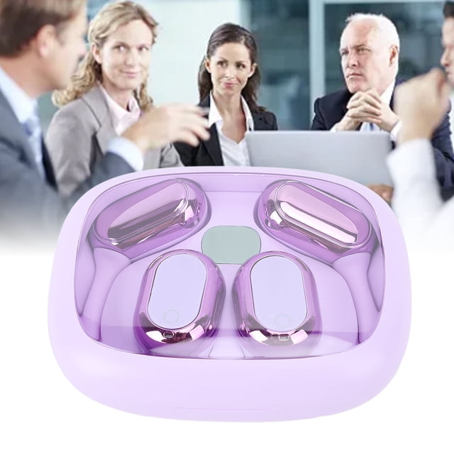 AI Translation Earbuds, 3 Working Modes 140 Languages Ear Hook Translator 98% Accuracy for Travel Learning Pinkish,Black,Beige,Purplish