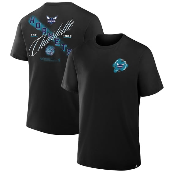 Men's Black Charlotte Hornets SOS T-Shirt