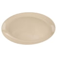thumbnail image 2 of G.E.T. Heavy-Duty Shatterproof Plastic Oval Melamine Serving Platter, 17" x 10", Manila, 2 of 7