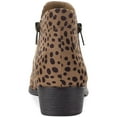 thumbnail image 3 of Sun + Stone Womens Adelinee Animal Print Almond Toe Ankle Boots, 3 of 3