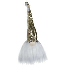 Elf Gnome with Sequin Hat Christmas Figure - 12"