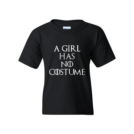 This Girl Has No Costume Halloween People Best Friend Gift Couples Gifts Unisex Youth Kids T-Shirt
