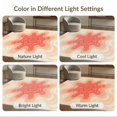 thumbnail image 7 of ODIKA 8'x10' Washable Area Rug Non-Shedding, Easy Care, Peach Concentric Spiral Coral Blush Flowing Gradient Curves Contemporary for King Size Bedroom Under Bed, Master Suite, 7 of 7