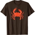 thumbnail image 1 of Ocean Sea King Crab Animal Cool Orange Crab for Crab Lovers T-Shirt, 1 of 1