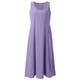 thumbnail image 2 of Vestido largo liso con cuello redondo y bolsillos para mujer: corte holgado informal, transpirable, adecuado para la playa, fiestas y el día a día, tallas S-XXL., 2 of 6