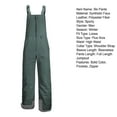 thumbnail image 7 of comerut Men Ski Pants Adjustable Shoulder Strap Quick Dry Waterproof Windproof Winter Metal Zipper Warm Snowboard Overalls Snow Bibs Male Clothing, 7 of 7