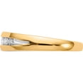 thumbnail image 3 of 14K Yellow Gold With Rhodium Diamond Mens Channel Ring (Size 10) Made In India rm5780-033-ya, 3 of 5