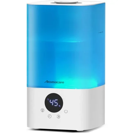

Humidifiers for Bedroom 2.5L Cool Mist Air Humidifier with Essential Oil Diffuser Small Ultrasonic Top Fill Humidifier for Baby Kids Plant Auto Humidity Auto Shut-Off (White)